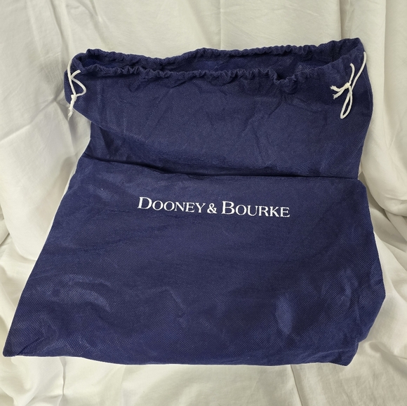 Dooney & Bourke Black Leather Drawstring Slouch Bag - Picture 10 of 10